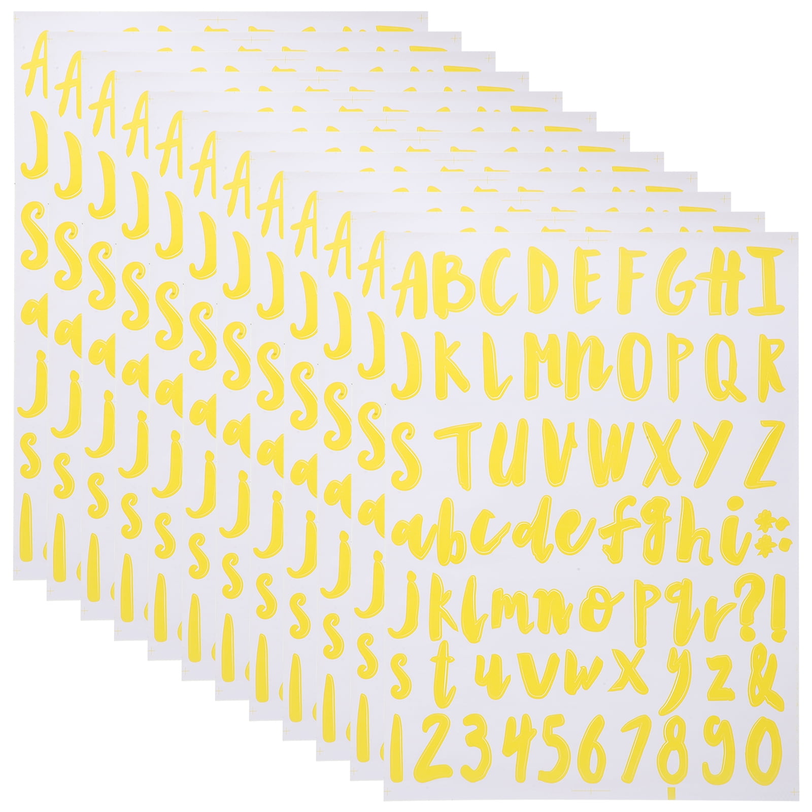 Alphanumeric Stickers Decor Alphabet Letter Letters for Poster Board