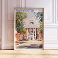 thumbnail image 1 of Alpharetta Georgia Pastel Cityscape Art Poster, Unframed Size 24x36, 1 of 4