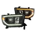 thumbnail image 1 of Alpharex Projector Headlights Alpha Black Fits select: 2007-2013 TOYOTA TUNDRA, 2008-2017 TOYOTA SEQUOIA, 1 of 7