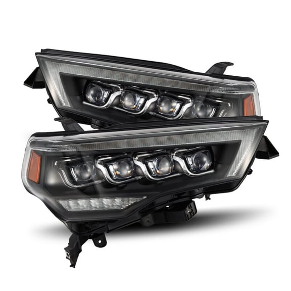 AlphaRex 14-22 Toyota 4Runner (2021 Req. Conv) NOVA LED Proj HL Blk w/Actv Light  Seq. Sig + SB DRL