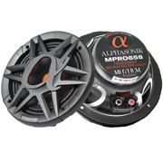 Alphasonik 6.5" Midrange Speakers 8 Ohm Neodymium Mayhem Series MPRO658 Pair