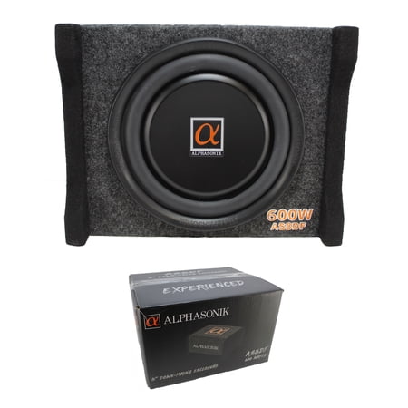 Alphasonik 8" 600 Watt 4 Ohm Single Down-Firing Sealed Enclosure AS8DF