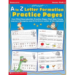 Alphatales A to Z Letter Formation Practice Pages: Grades Pre K-1, (Paperback)