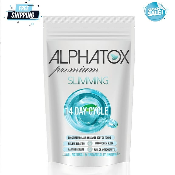 Alphatox 14 Day Slim Tea Cycle ( 14 Herbal Tea Bags ) - Supports A Healthy Immune System, Supports Metabolism, and Relieves Bloat