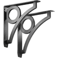 thumbnail image 1 of Alphidia LLC Starby Park Circle Designer Series Heavy Duty Decorative Mantel and Countertop Supports (2 Pack) Black - 12" x 12", 1 of 5