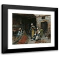 thumbnail image 1 of Alphons Leopold Mielich 14x12 Black Modern Framed Museum Art Print Titled - The Carpet Merchant, 1 of 5