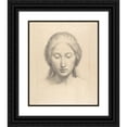 thumbnail image 1 of Alphonse-Henri Perin 20x24 Black Ornate Framed Double Matted Museum Art Print Titled: Head of an Angel (ca. 1833), 1 of 5
