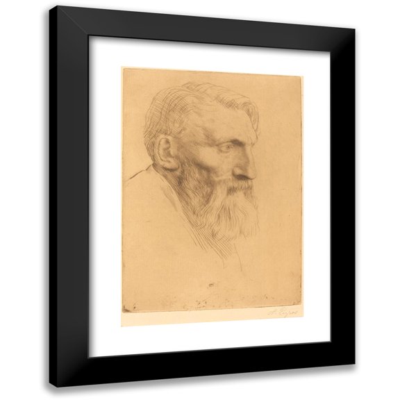 Alphonse Legros 11x14 Black Modern Framed Museum Art Print Titled - August Families