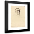 thumbnail image 1 of Alphonse Legros 16x24 Black Modern Framed Museum Art Print Titled - G.F. Watts, R.A., 1 of 5