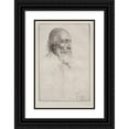 thumbnail image 1 of Alphonse Legros 17x24 Black Ornate Framed Double Matted Museum Art Print Titled: Alfred Lord Tennyson, 1 of 5