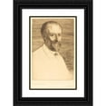 thumbnail image 1 of Alphonse Legros 17x24 Black Ornate Framed Double Matted Museum Art Print Titled: Auguste Poulet-Malassis, 2Nd Flat, 1 of 5