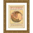 thumbnail image 1 of Alphonse Mucha 11x14 Gold Ornate Wood Frame and Double Matted Museum Art Print Titled - Decorative Documents, 1 of 4