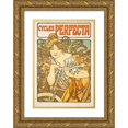 thumbnail image 1 of Alphonse Mucha 14x18 Gold Ornate Wood Frame and Double Matted Museum Art Print Titled - Cycles Perfect (1897), 1 of 4