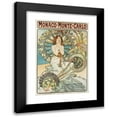 thumbnail image 1 of Alphonse Mucha 18x24 Black Modern Framed Museum Art Print Titled - Monaco Monte Carlo (1896), 1 of 5