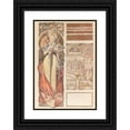 thumbnail image 1 of Alphonse Mucha 18x24 Black Ornate Framed Double Matted Museum Art Print Titled: Austria at the Paris 1900 World Exhibition (1899), 1 of 5