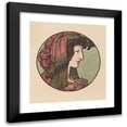 thumbnail image 1 of Alphonse Mucha 20x21 Black Modern Framed Museum Art Print Titled - Stained Glass for the Facade of the Fouquet Store, 1 of 5