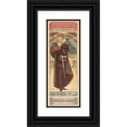thumbnail image 1 of Alphonse Mucha 8x14 Black Ornate Wood Framed Double Matted Museum Art Print Titled: Hamlet (1899), 1 of 5