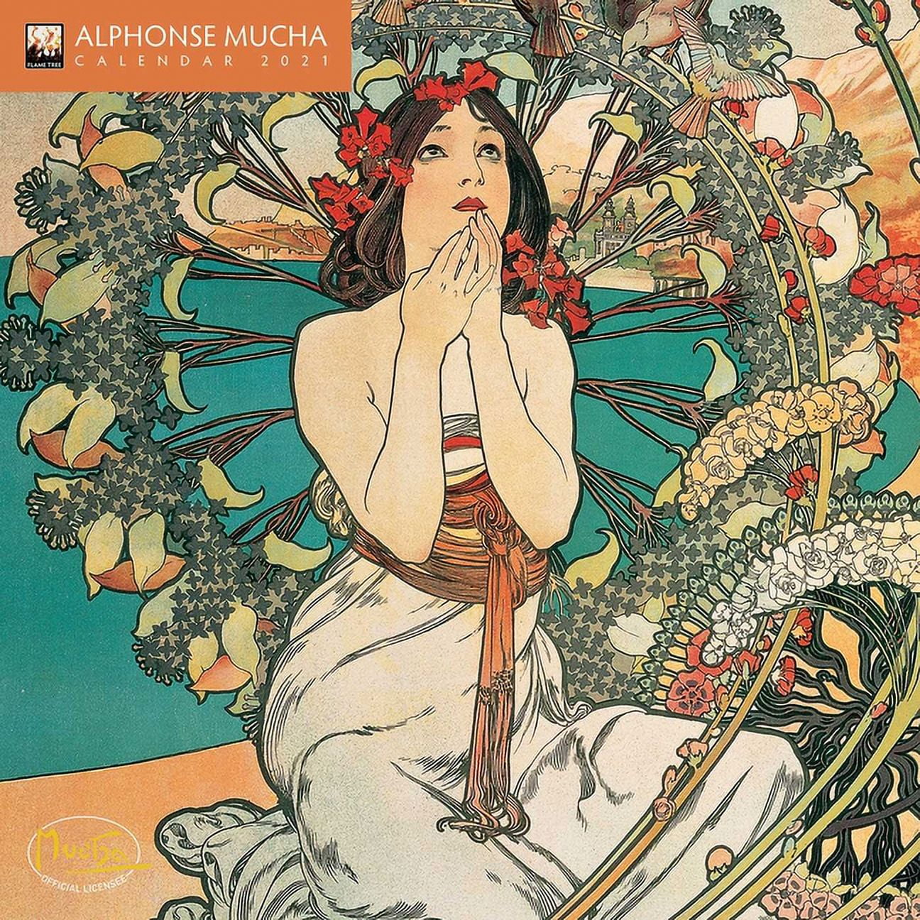 Alphonse Mucha Mini Wall calendar 2021 (Art Calendar) (Calendar) -  Walmart.com