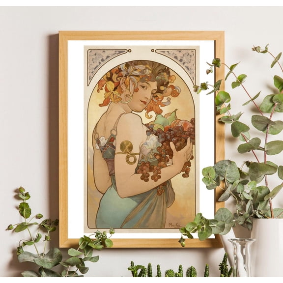Alphonse Mucha Poster, Alphonse Mucha Poster, Art Nouveau Poster, Bohemian Poster, Mucha Wall Art, Art Nouveau Poster,, Unframed Poster Size 8x12