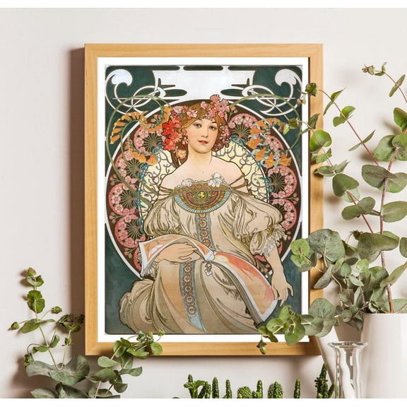 Alphonse Mucha Poster, Alphonse Mucha Poster, Bohemian Poster, Mucha Wall Art, Art Nouveau Poster, Retro Poster, Retro Wall Art, Bohemian Decor, Unframed Poster Size 8x12