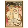 Alphonse Mucha Poster Salon des Cents Canvas Nouveau Art Prints by