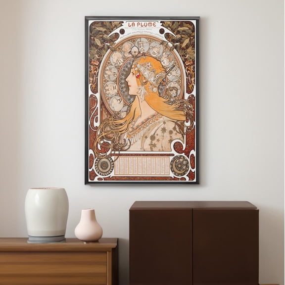 Alphonse Mucha Zodiac Poster Art Nouveau Vintage Wall Art, Unframed Poster