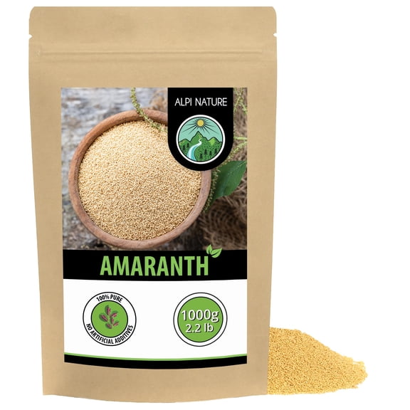 Alpi Nature Amaranth Grain 1kg 2.2 lb, Whole Raw Amaranth Seeds, Unsweetened, Gluten Free