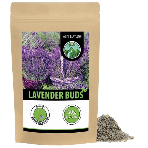 Alpi Nature Lavender Tea 50g 1.8 oz, Dried Flowers and Buds, Lavender Loose Blossom Tea
