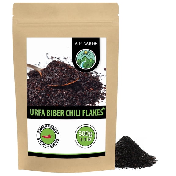 Alpi Nature Urfa Chilli Flakes 500g 1.1 lb, Turkish Pepper Flakes, Isot Biber, Urfa Biber