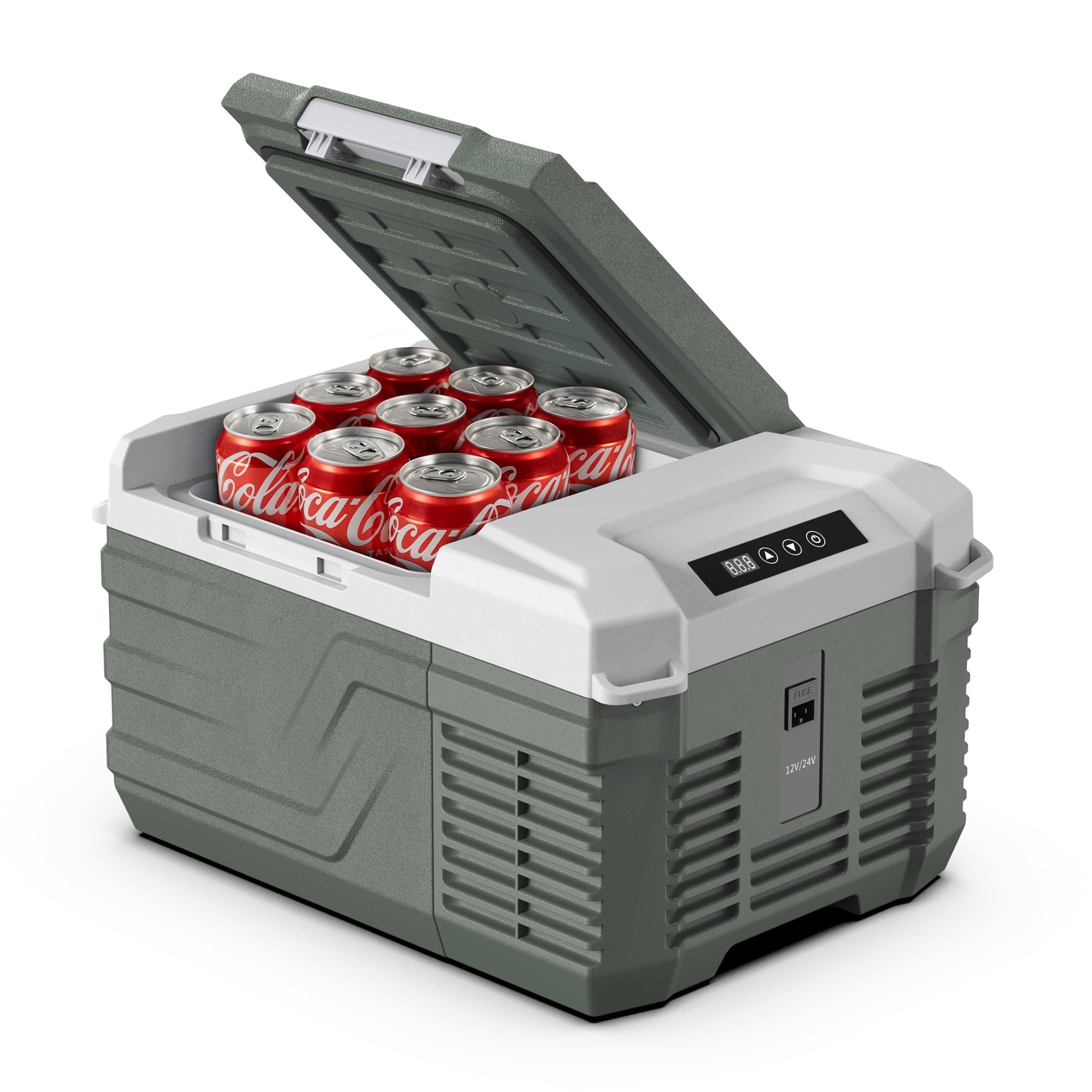 Alpicool 12V Car Refrigerator, 10 Quarts(9L) Portable Refrigerator with AC/DC dual use RV Freezer and refrigerate 2 in 1 for Vehicles bedroom Camper Travel,Fast cooling -4~68