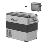 Alpicool CF55 Portable Refrigerator with SC12 Soft Cooler, 12 Volt Car Freezer 58 Quart55 Liter Vehicle, Car, Truck, RV, Boat, Mini fridge freezer for Driving, Travel, Fishing, Outdoor -4 F to 68 F