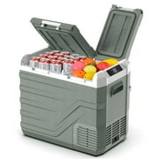Alpicool CarRefrigerator, 12V Portable Fridge with Dual Zone and Independent Control, 12V / 24V DC Portable Freezer -4  to 68  RV Compressor Fridge Electric Cooler for Outdoor Camping