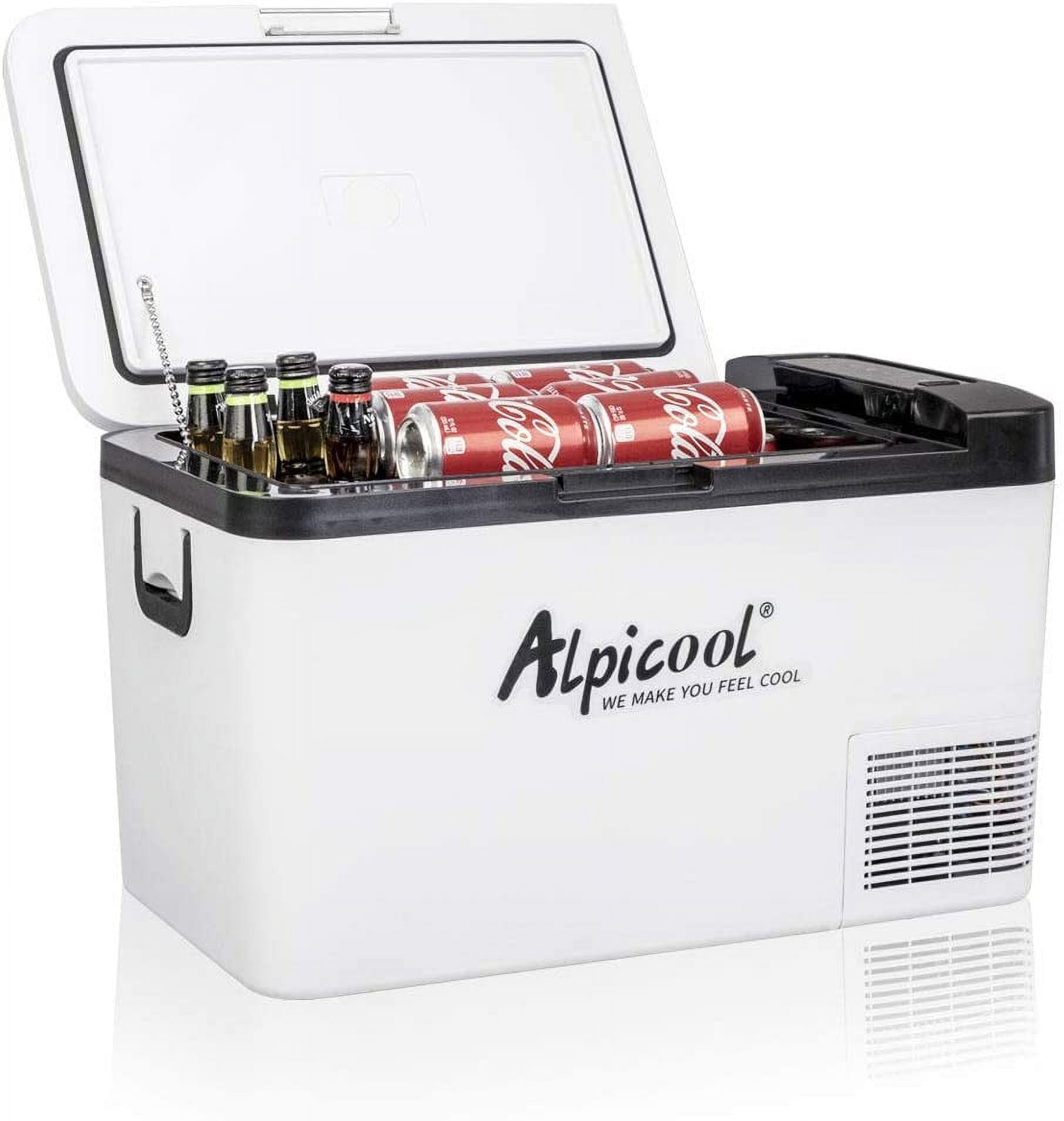 Alpicool K25 Portable Refrigerator/Freezer 26 Quart(25 Liter) Vehicle, Car, Truck, RV, Boat, Mini Fridge Freezer for Driving, Travel, Fishing, Outdoor -12/24V DC