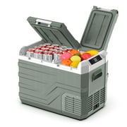 Alpicool Portable Refrigerator for Car, 33 qt. Car Fridge with Dual Zone & Independent Control, 12V/24V DC Portable Freezer -4  to 68  RV Compressor Fridge Electric Cooler for Outdoor Camping
