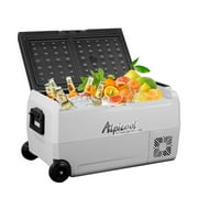 Alpicool T36 Dual Temperature Control 12 Volt Refrigerator 38 Quart36 Liter, Portable Car Fridge Freezer -4 F68 F for Truck, RV, Boat, Camping and Travel, 12/24V DC and 100-240V