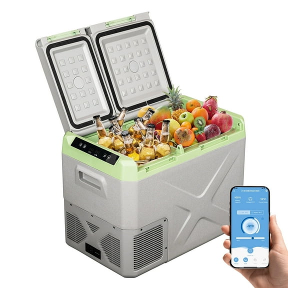 Alpicool XD45 Portable Fridge 12 Volt Car Refrigerator 34 Quart Fast Cooling Freezer for Fishing, Camping, RV, Truck, Boat-12/24V DC