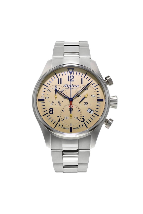 AL-371BG4S6B Men's Startimer Pilot Chronograph Beige Dial Watch