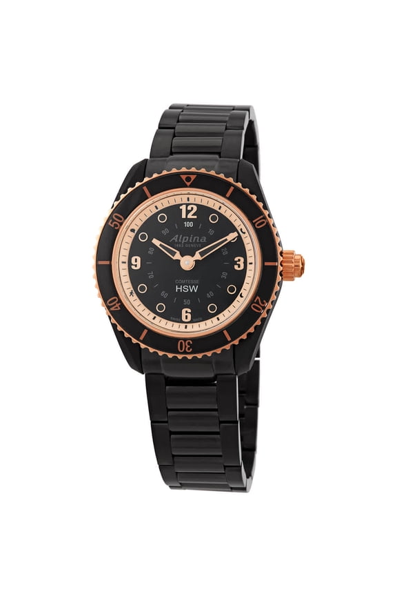 Black Dial Ladies Stainless Steel Horological Smart Watch AL-281BY3V4B