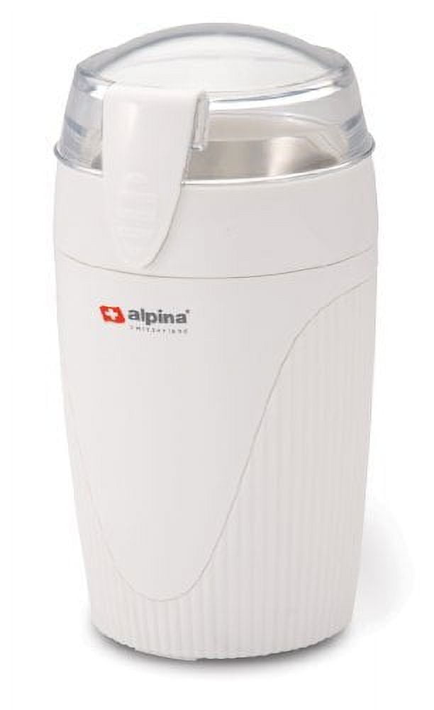 Alpina SF-2813 Electric Coffee/Spice/Nut Grinder for 220/240 Volt Countries  (Not for USA), White 