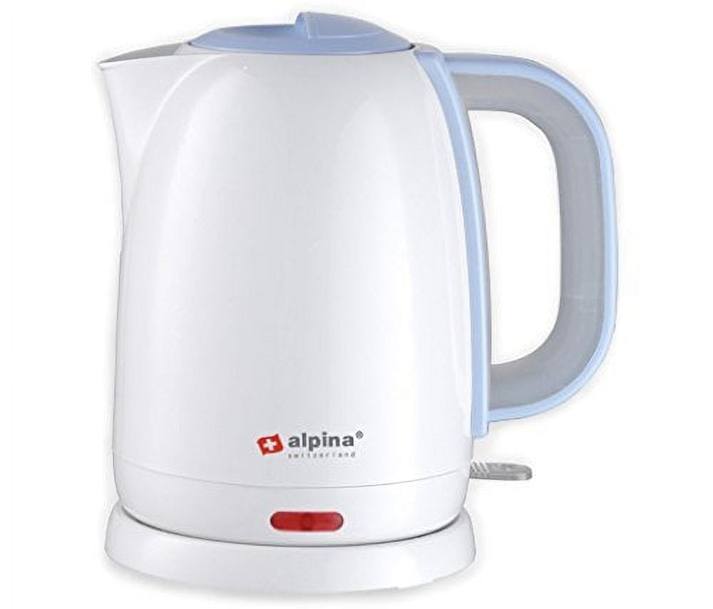 Alpina SF-806 Automatic 220V Cordless Electric Hot Water Kettle, 1.7 L, White