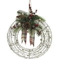 thumbnail image 1 of Alpine 11 In. 10-Bulb Warm White LED Gold Mesh Prelit Christmas Wreath CIM228HH, 1 of 1
