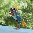 thumbnail image 1 of Alpine 11 In. H. Iron Quirky Wide-Eyed Blue Bird Lawn Ornament Pack of 4, 1 of 12