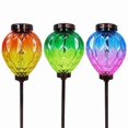 thumbnail image 1 of Alpine 8106935 15 in. Acrylic Glass & Metal Solar Garden Stake, Multi Color - Pack of 6, 1 of 1