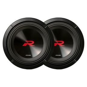 Alpine 2-R2-W10D4 Next-Generation 10" R-Series Subwoofers with Dual 4-Ohm Voice Coils