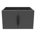 thumbnail image 1 of Alpine 24" Wood Floating Vanity Base in Black with Black Handles, 1 of 5