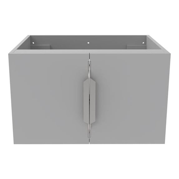Alpine 24" Wood Floating Vanity Base with Drawers in Gray