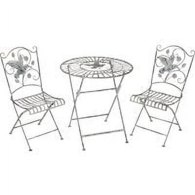 Alpine Xiamen Hummingbird Foldable Bistro Set BVK670A - Weather-Resistant - 3 Piece