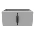 thumbnail image 1 of Alpine 30" Wood Floating Vanity Base in Gray with Black Handles, 1 of 5