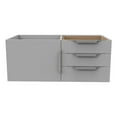 thumbnail image 1 of Alpine 35" Gray Wood Floating Vanity Base/Brushed Nickel Handles, 1 of 6