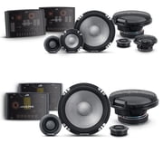 Alpine 6.5" R2 Pro-Series High-Resolution Speaker Bundle - A Pair of R2-S6533-Way Component Speakers & a Pair of R2-S652 6.5" 2-Way Component Speakers